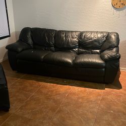 Black Leather Couch