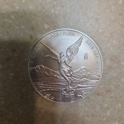 2016 Mexico Libertad 1 Oz 999 Silver Coin 
