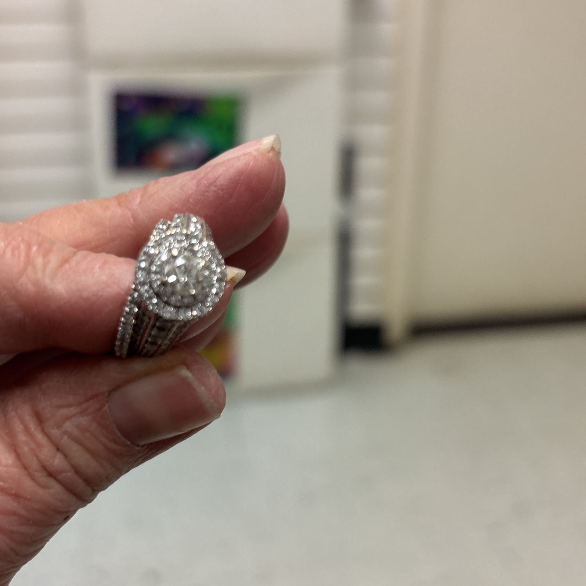 Ladies Wedding Set 14k WG 7.8 Grams