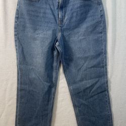 NWT Abercrombie Curve Love Ultra High Rise Ankle Straight Jeans 29 8XS Ex Short