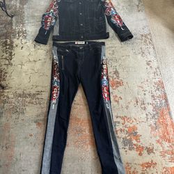 Jean Jacket and Pants Outfit