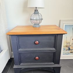 Matching Solid Wood Nightstand Set