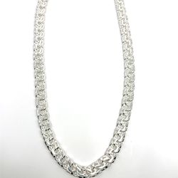 925 Silver Chino Chain 11mm - 24” long