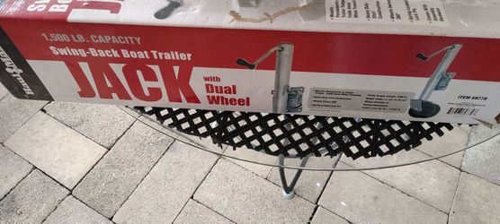 1500 lb capacity boat swing back jack