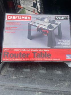 Craftsman router and table
