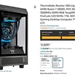 Brand New Thermaltake Reactor 380 Liquid-Cooled PC