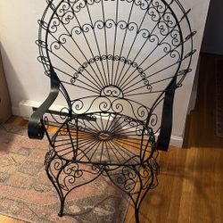 Iron Peacock Chair 