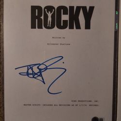 Movie Script Covers Signed By Talia Shire Authenticated 