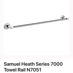 Samuel Heath Towel Bar Rail Series 7000 N7051.CP  24” Polished Chrome NEW