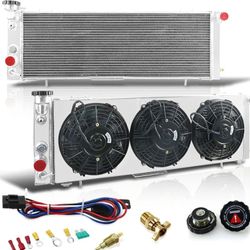Radiator + 3 x 9" Fan Shroud w/Relay  