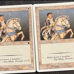 MTG Magic the Gathering - Starter 1999:  2x Knight Errant