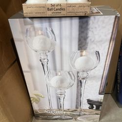 candle holder hurricane plus candles