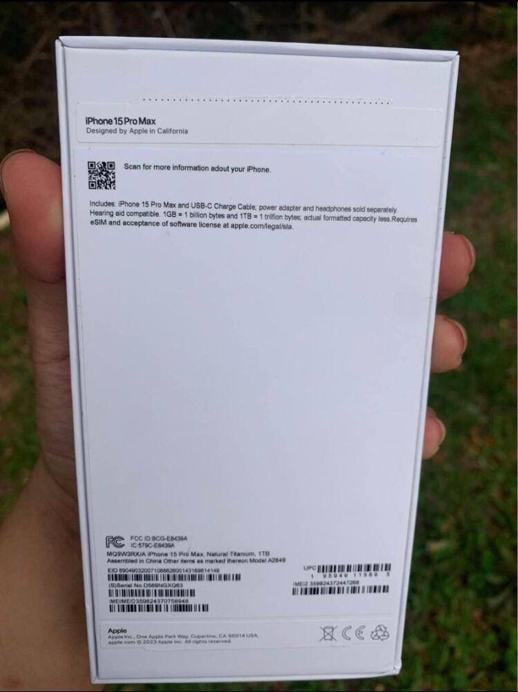iPhone 15 Promax Unbox For Sale