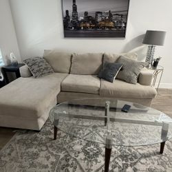Modern Glass Coffee Table and Side Table