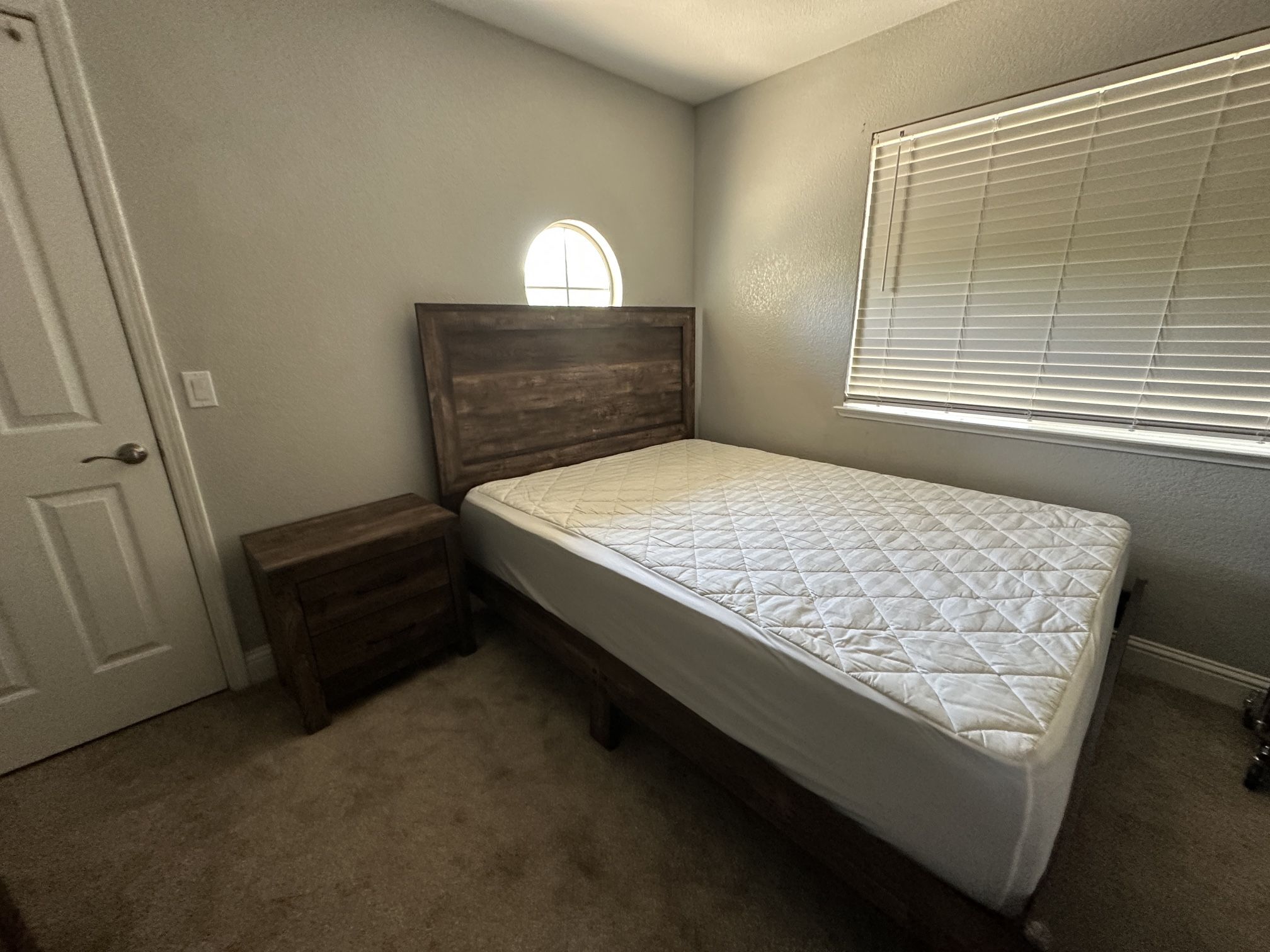 $300 - Bed Frame + Dresser And Mirror + Night Stand