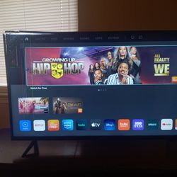 Vizio 40 Inch TV / Cracked On The Side But Still Showing Perfect 