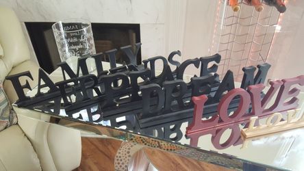 Wooden Words/Glass Globe