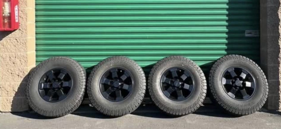 Toyota TRD Tacoma, FJ Cruiser, Powder Coated TRD 16" wheels, New tires, New TPMS sensors, New Lug nuts