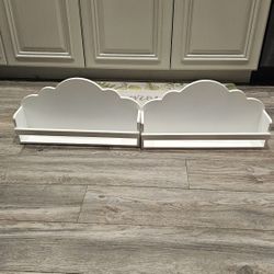 Wooden Cloud Shelves . New ! 