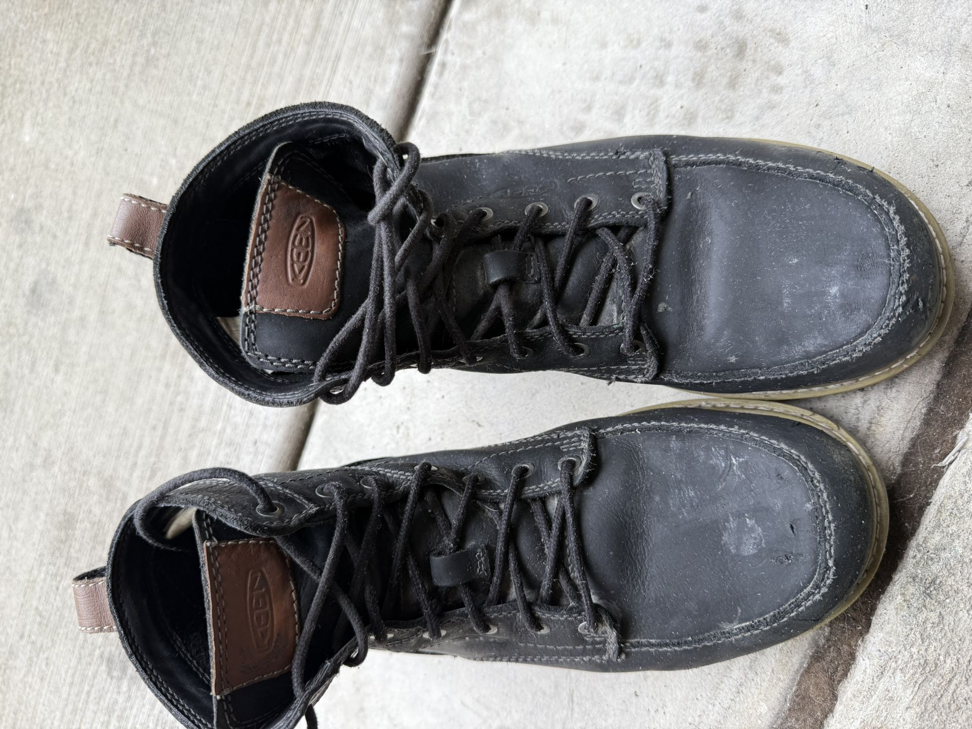 Keen Leather Steel Toe Boots 9.5