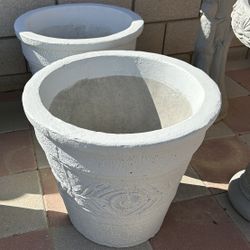 New Flower Pots Made Out Of Cement Perfect Gift 