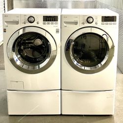 LIKE NEW!!! LG “STEAM ULTRA Capacity Washer & Dryer Set!