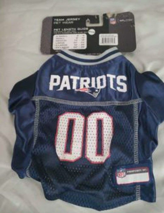 DOG NFL TEAM PET JERESY NEW ENGLAND PATRIOTS SMALL