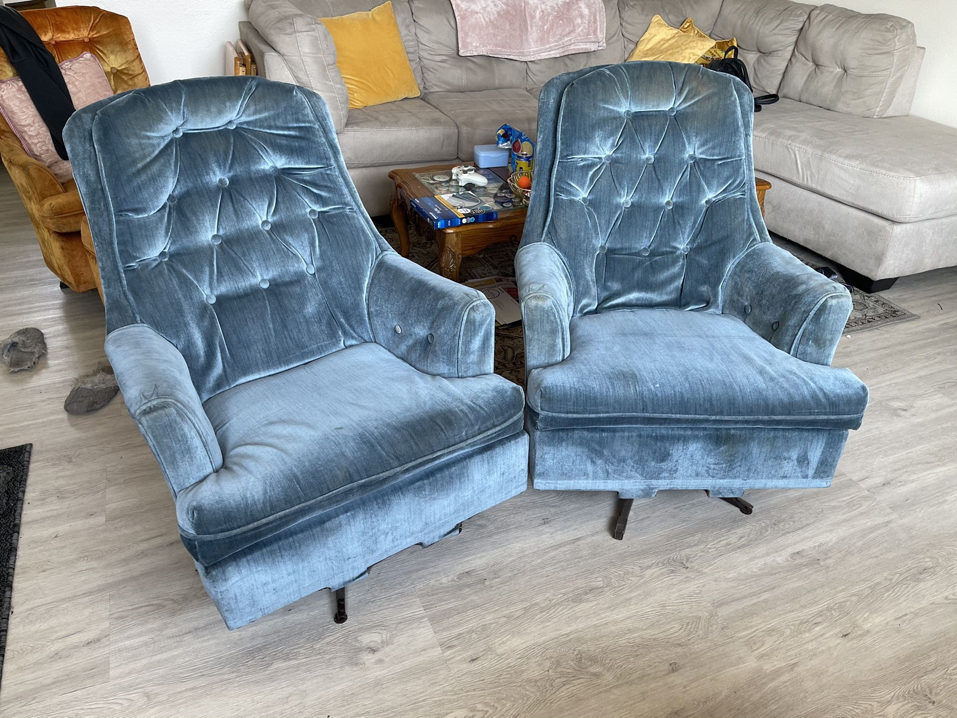 MCM Swivel Rocker Chairs