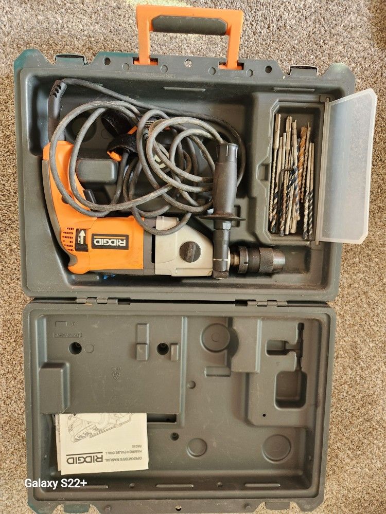 Rigid Hammer Drill & Extra Bits