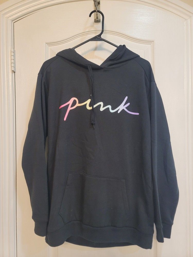 Women's "VS PINK" Black Hoodie-- NEW 