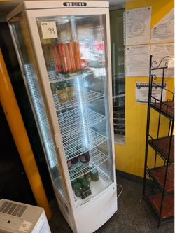 CL-298 Refrigerating Showcase Upright 4 Sided Glass Display Case