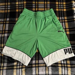 Green Puma Shorts