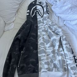 rare bape hoodie authentic 