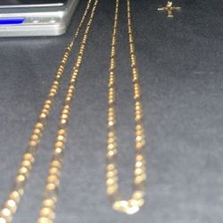 Solid 14k  Figaro Chain