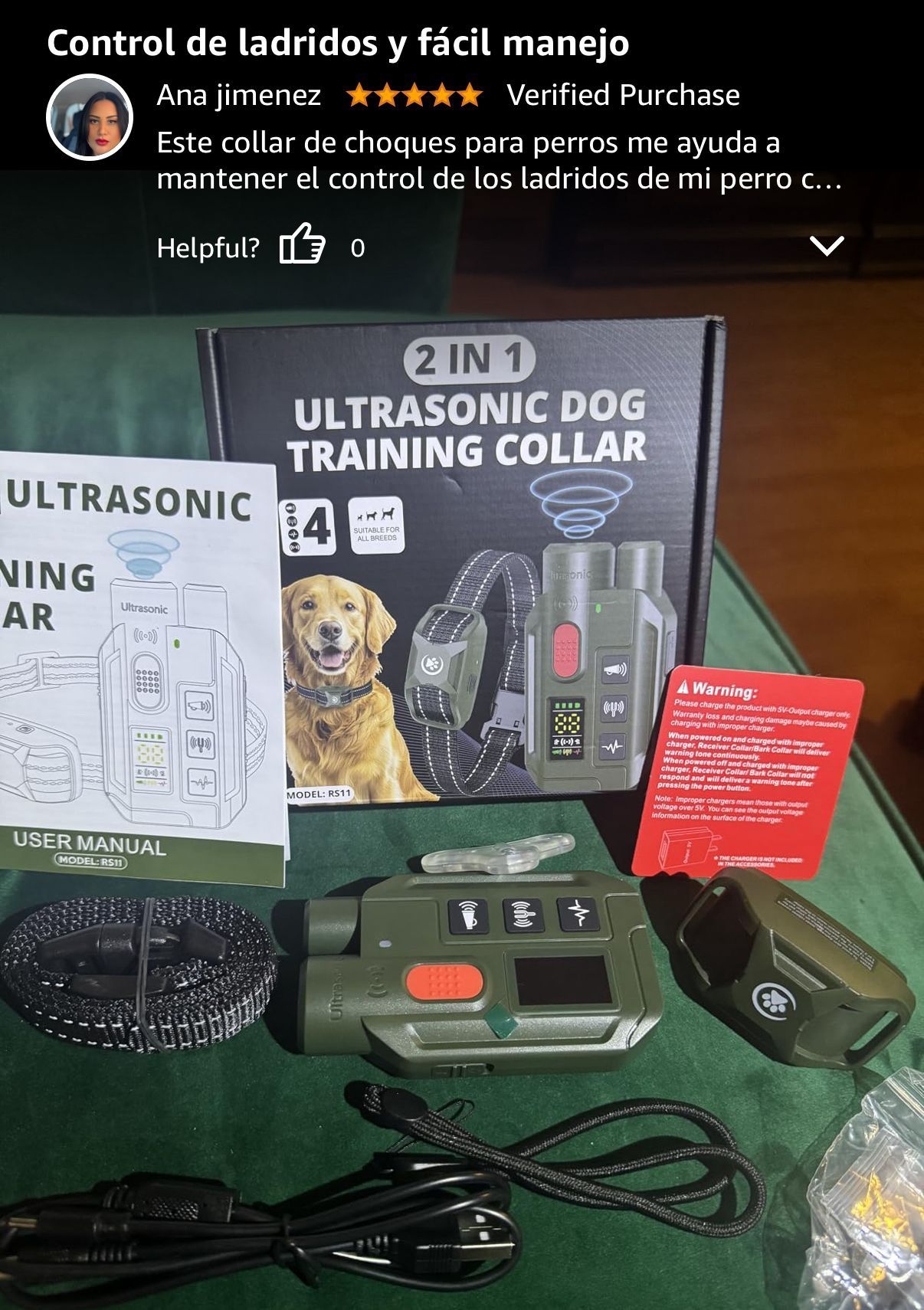 Dog Shock Collar with Remote – 3300ft Range, Waterproof & Rechargeable, Adjustable Beep, Shock, Vibration & Ultrasonic Modes, Dog Training Collar for