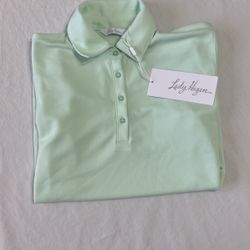 Women’s X Small Mint Short Sleeve Polo New