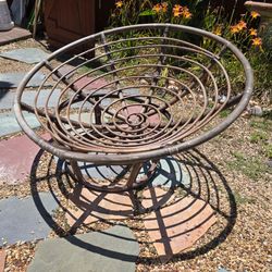 44" Rattan Papasan Lounge Chair