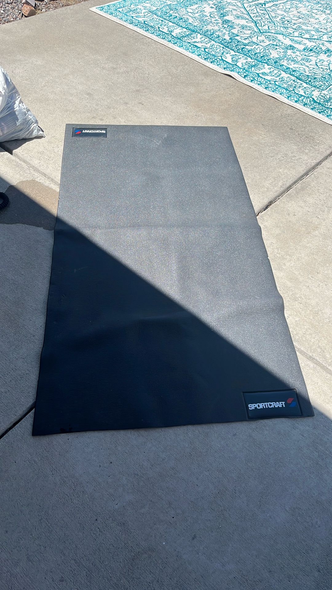 Equipment exercise mat five dollars small tear