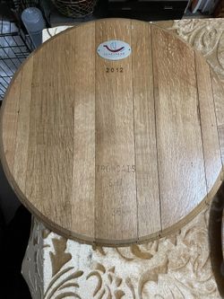 Custom Made Wine Barrel Lid Lazy Susan’s