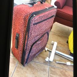 Leopard Print Luggage