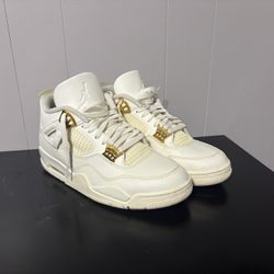 Jordan 4 Metallic Gold, women’s size 12.5, fits men 10.5