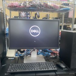 Dell Optiplex Desktop Set, Intel Core i5, 6th Gen, 23 Dell Monitor, 128gb M.2 SSD, 500gb HDD,8gb DDR4 Ram,Windows 10 Pro, USB wifi adapter, Dell Keybo