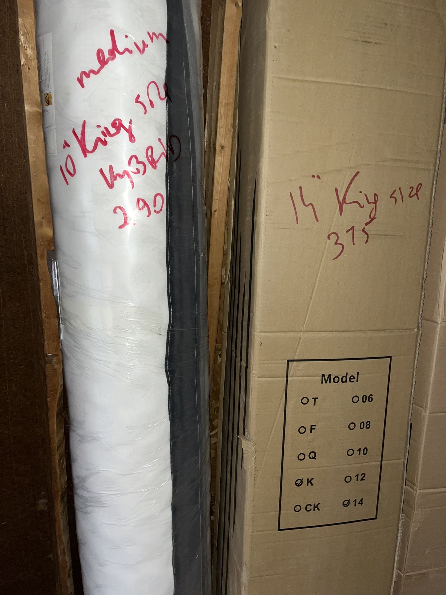 Brand New King Size Mattress $290 Or Plus Bed Frame With Headboard $400