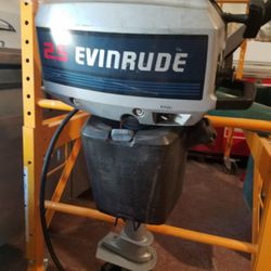 EVINRUDE 2.5 2.5hp 2 Stroke outboard motor engine marine boat dinghy tender skiff dingy sailboat fishing out board islands harbor emergencyJohnson