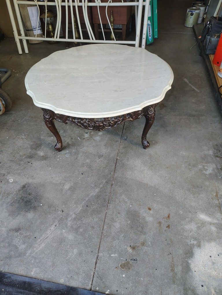 Stone Top Coffee Table
