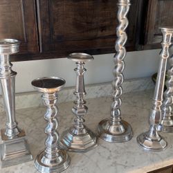Silver Candle Sticks For Wedding Decorations 