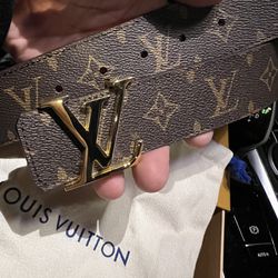 Louis Vuitton, Accessories, Louis Vuitton Belt Like New With Box And  Duster Bag