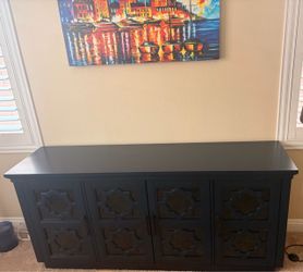 70” Navy Blue Media Console – Costco / Foremost Home