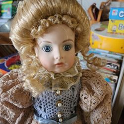 Victorian Porcelain Doll $18