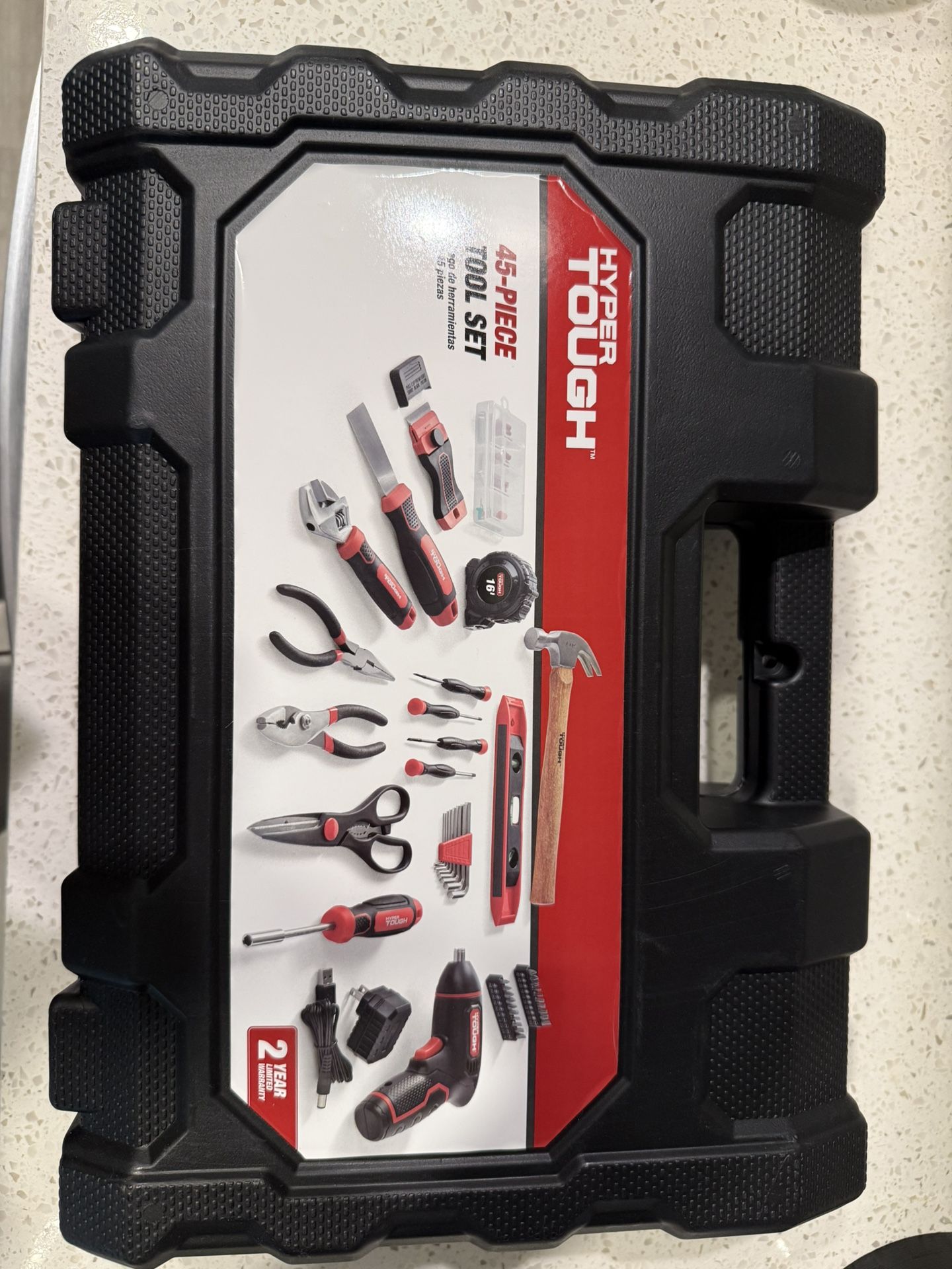 Hyper Tough 45-piece Tool Set Home Tool Kit